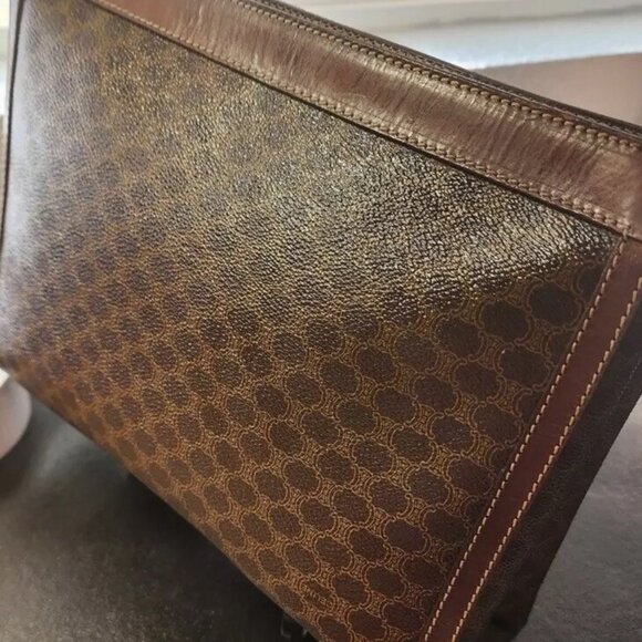 Celine Macadam Vintage Clutch/Zip Pouch EUC w/COA - Picture 3 of 7
